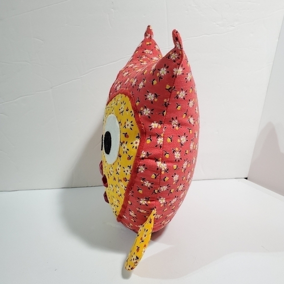 Handmade Owl Plush Pillow throw decor - Picture 2 of 5